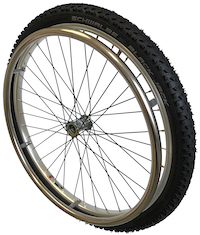 Mountain-Wheel Komplettsatz Edelstahl Greifring 24x1,9 12,7